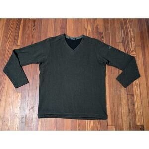 Arcteryx Donavan V-Neck Sweater Mens Green XL  Wool Blend Long Sleeve